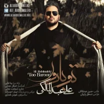 کاور آهنگ علی عبدالمالکی تو بارون
